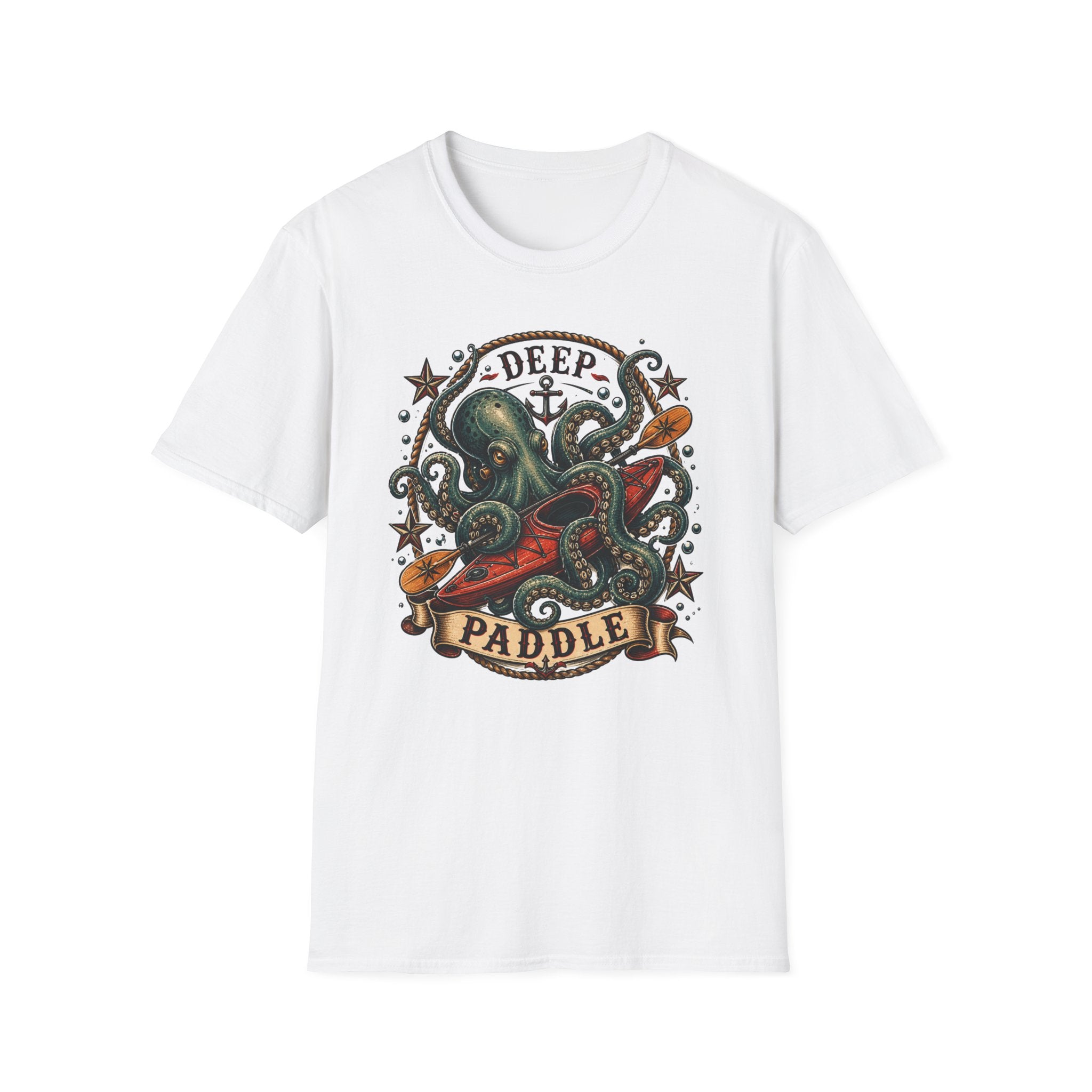 Deep Paddle Octopus kayaking adventure Tee