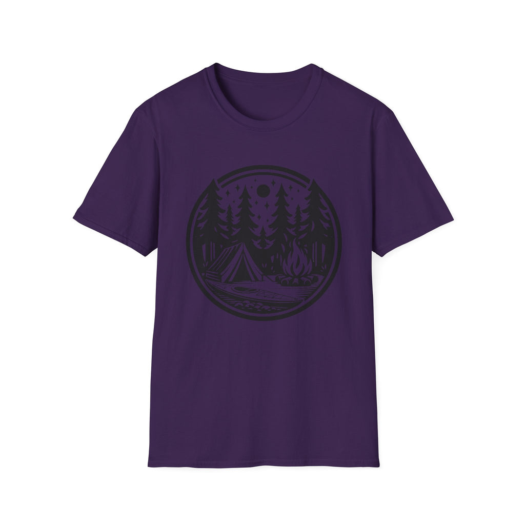 Camping Circle Outdoor Graphic T-Shirt
