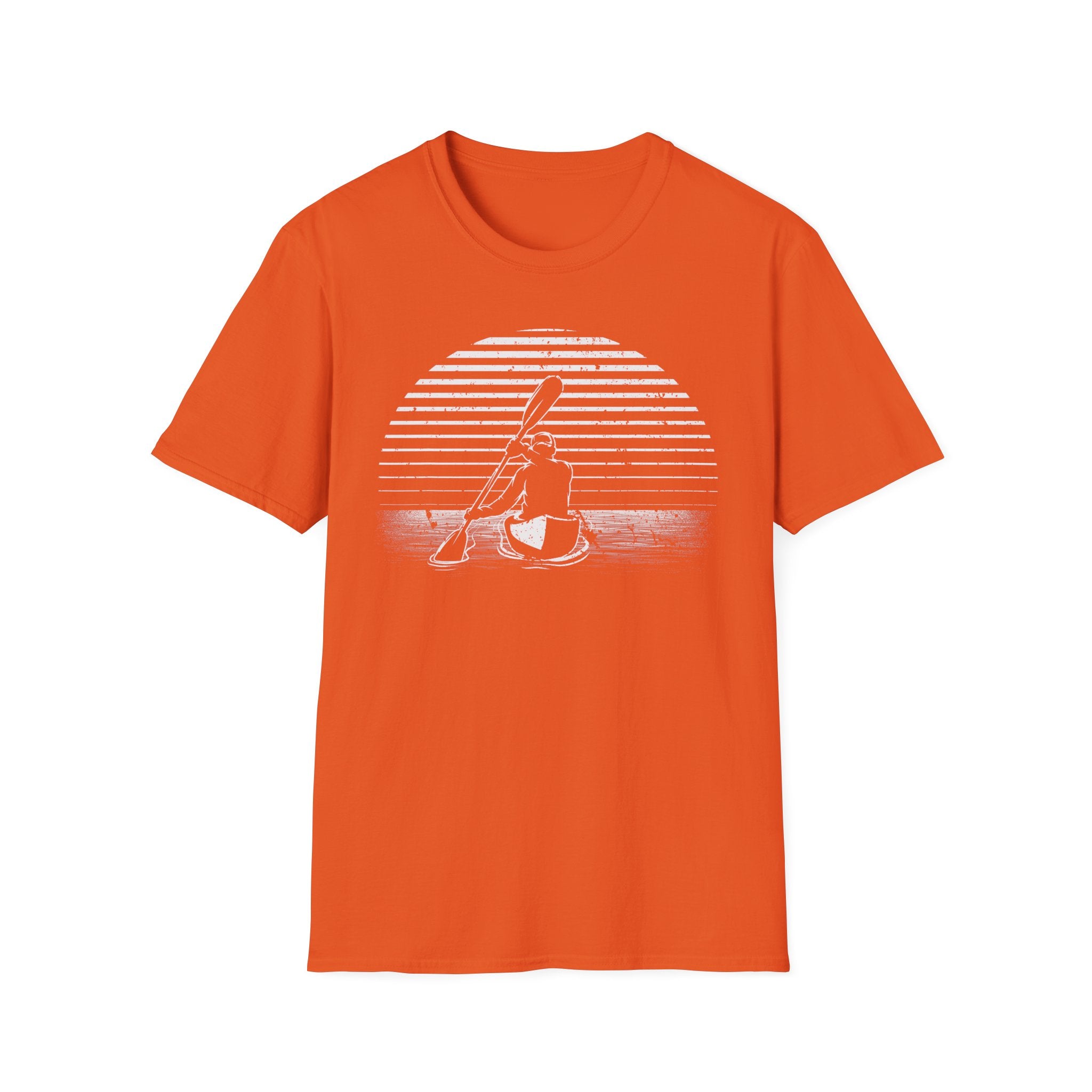 Kayak Sunset T-Shirt — Retro Design