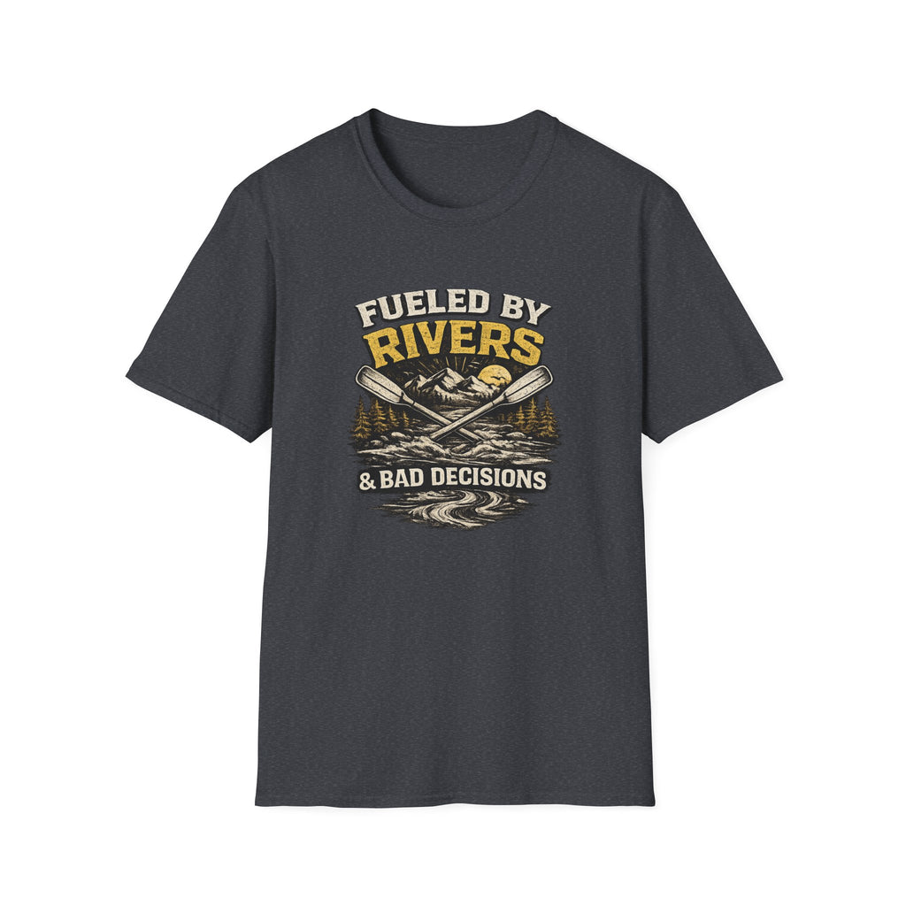 Fueled by Rivers T-Shirt — Kayak & Fishing Outdoor Adventure Tee