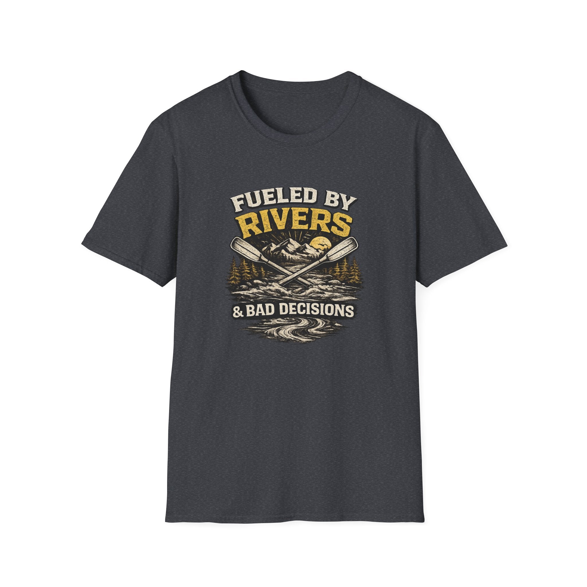 Fueled by Rivers T-Shirt — Kayak & Fishing Outdoor Adventure Tee