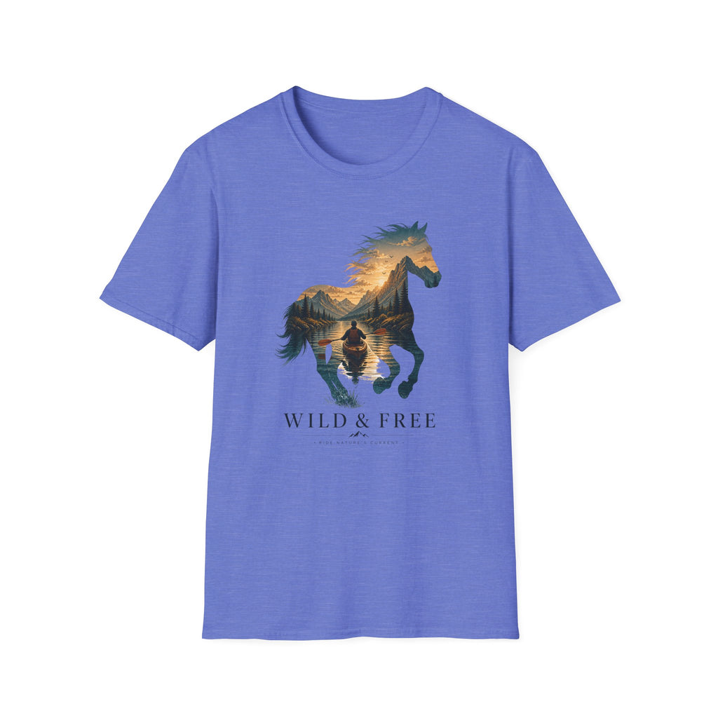 Wild & Free Horse Kayaking T-Shirt