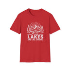 Lake Canoe T-Shirt — "I Like Lakes and Like 3 People" Outdoor Camping Shirt