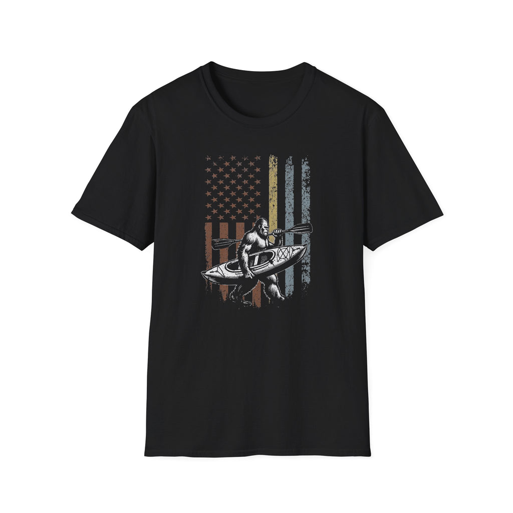Kayak American Flag T-Shirt
