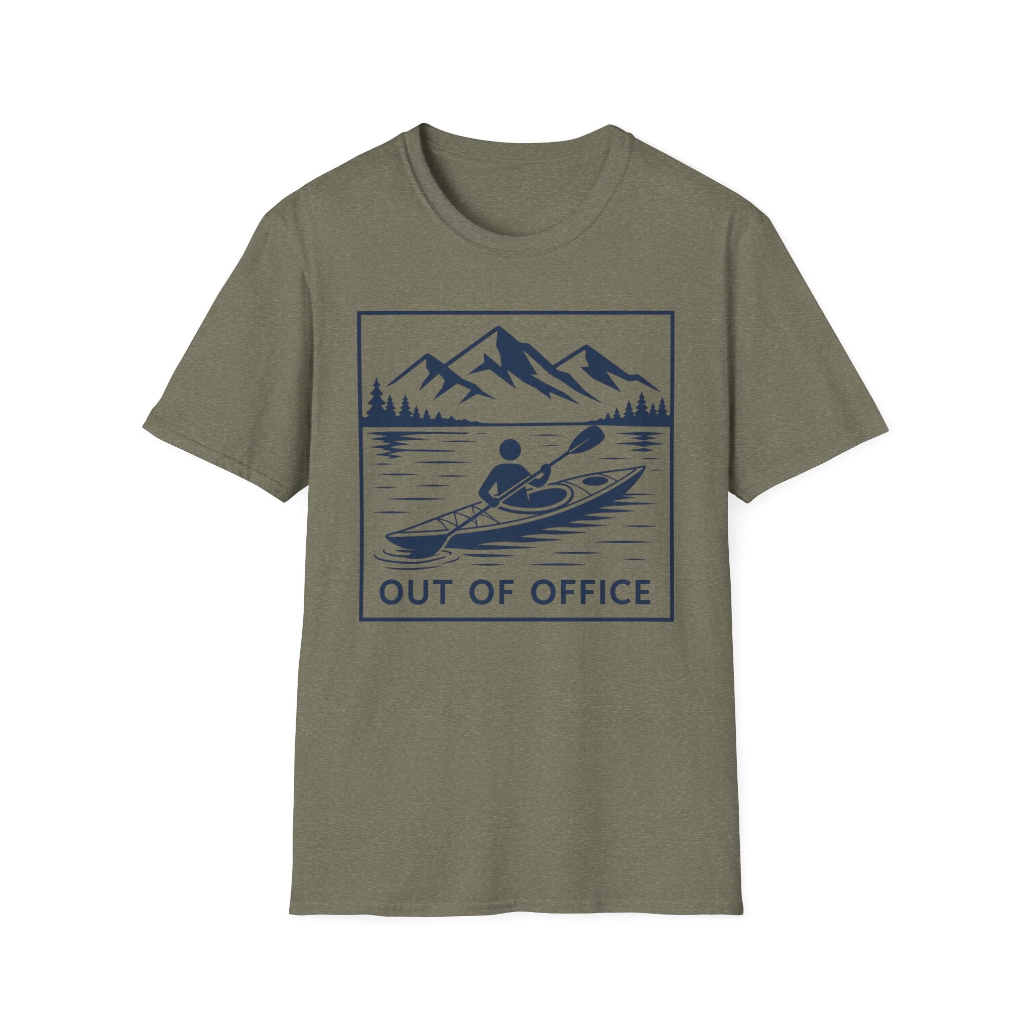 Out Of Office Kayaking T-Shirt — Mountain Lake Adventure Tee