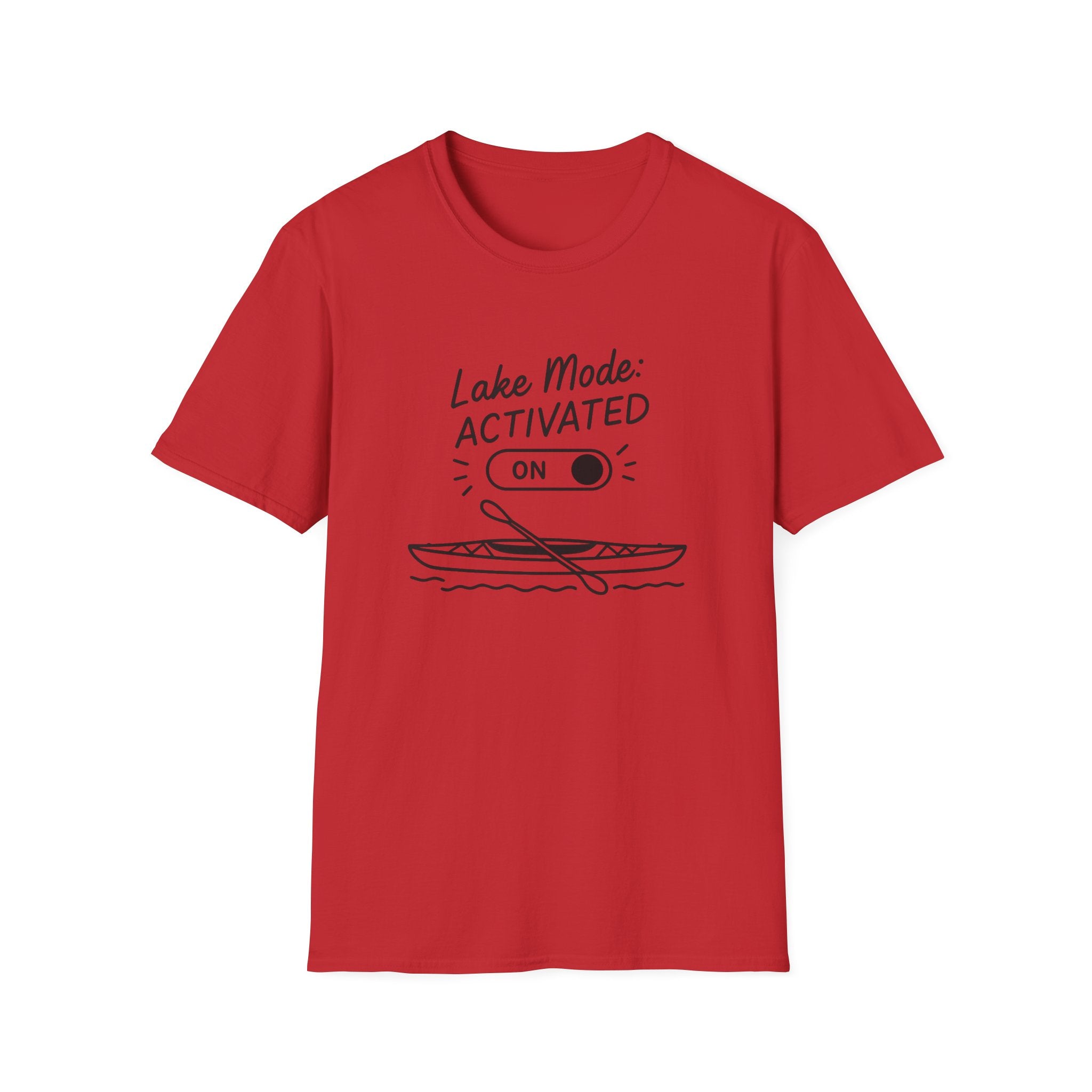 Lake Mode Activated T-Shirt — Kayak Paddle Graphic Tee for Lake Lovers