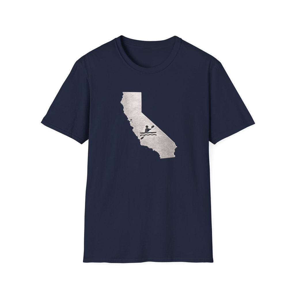 California Map kayak T-Shirt — State Outline