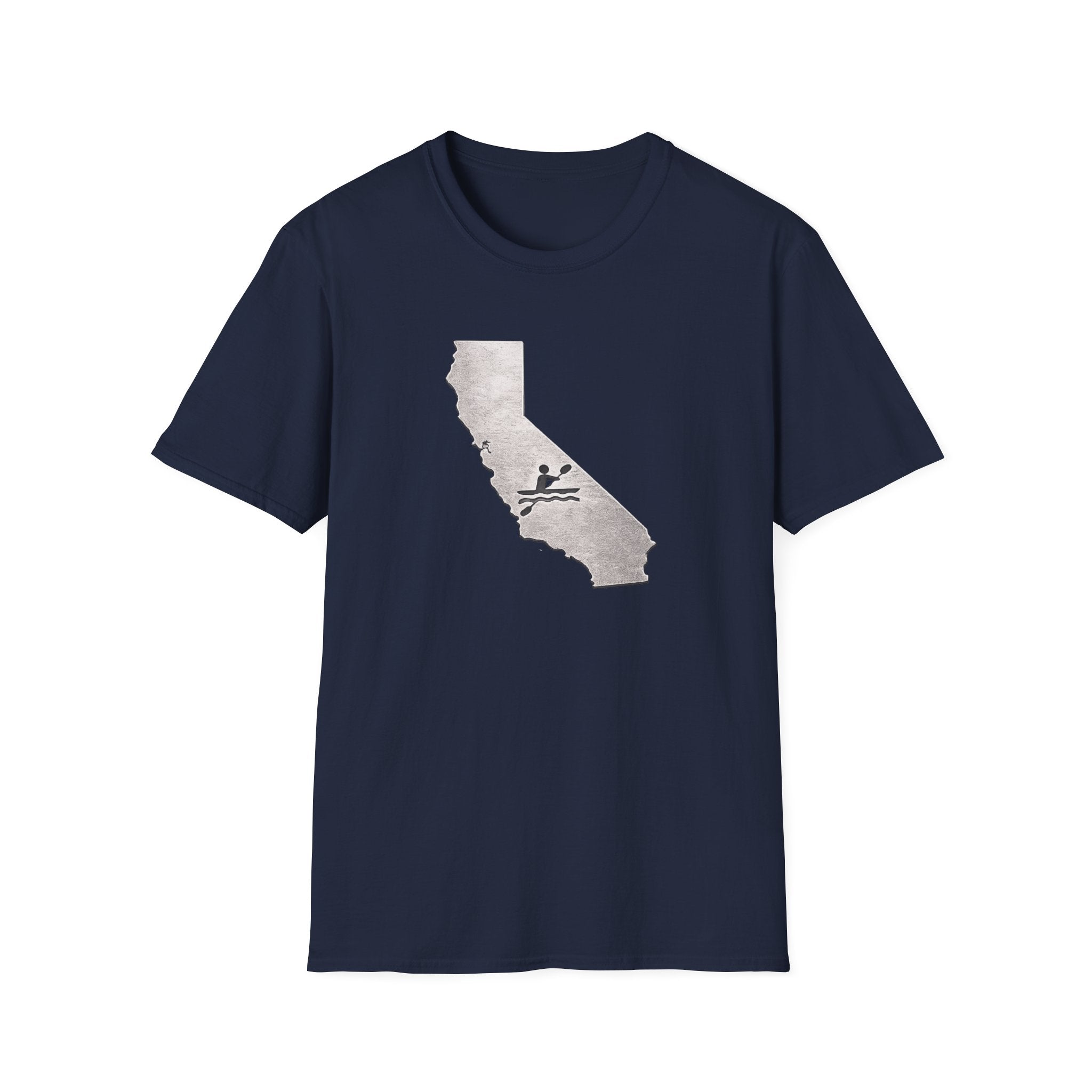 California Map kayak T-Shirt — State Outline