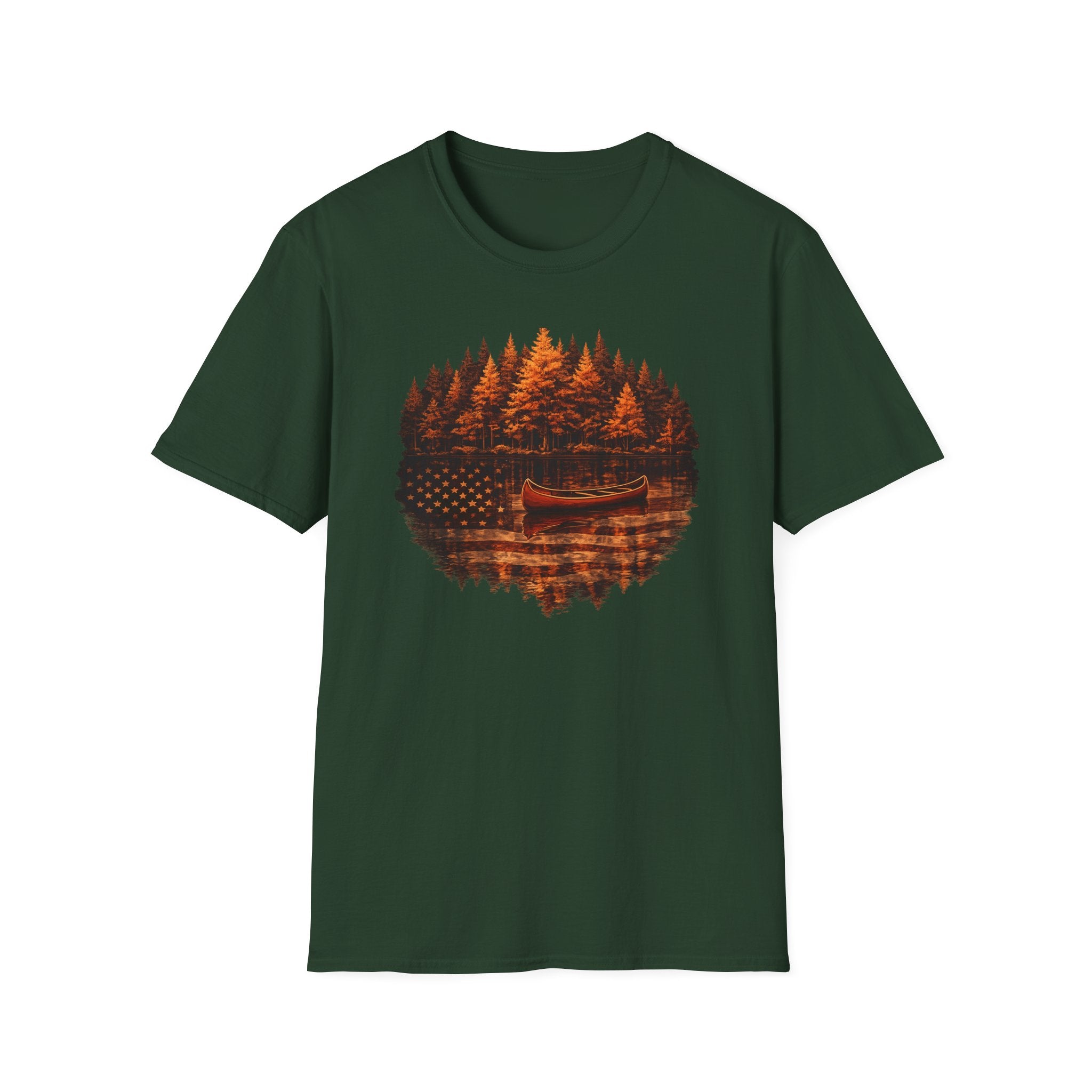 Flag Canoe Reflection Tee