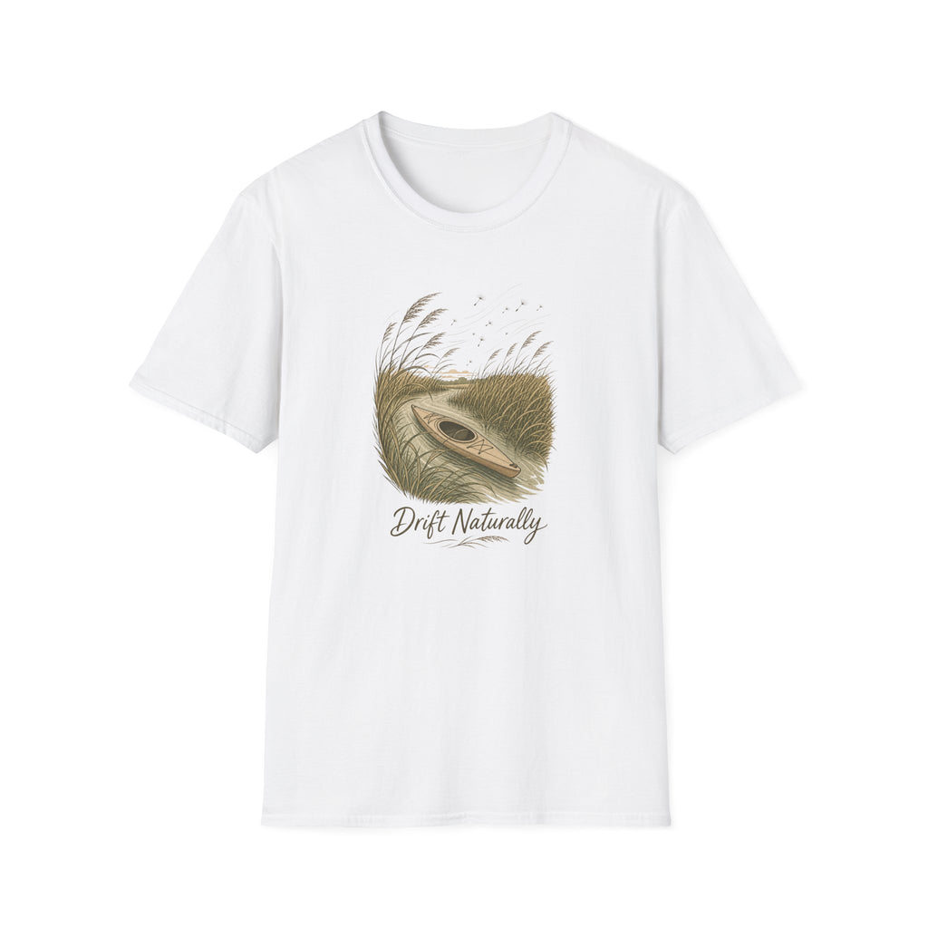 Drift Naturally T-Shirt — Kayak Paddle Nature Tee