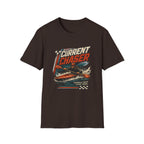 Current Chaser Kayak T-Shirt — Paddle Fast Live Free Vintage Watercraft Tee