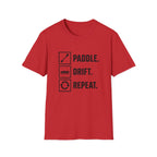 Paddle. Drift. Repeat. T-Shirt — Kayaking Graphic Tee
