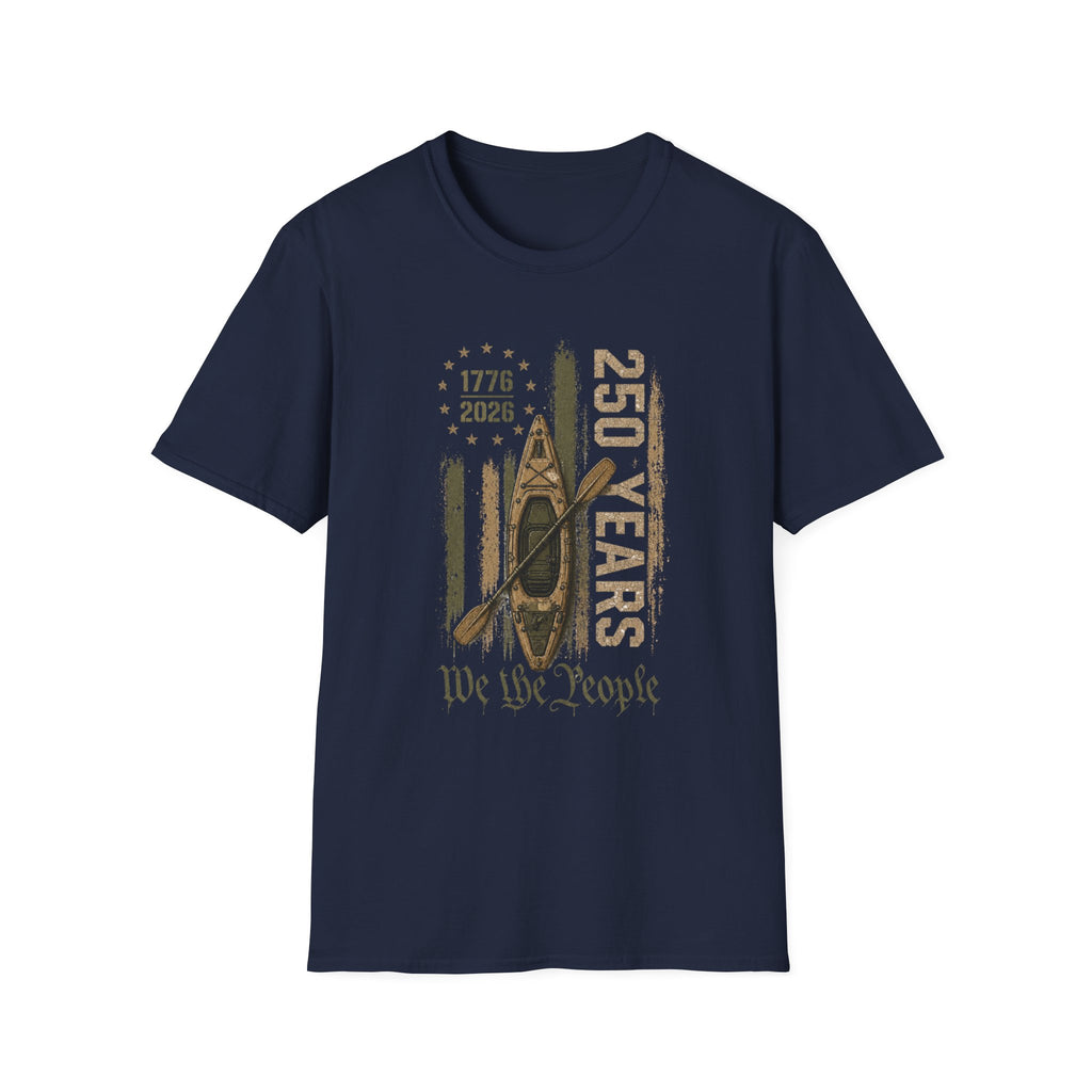 250 Years “We the People” 1776–2026 Patriotic Canoe Graphic