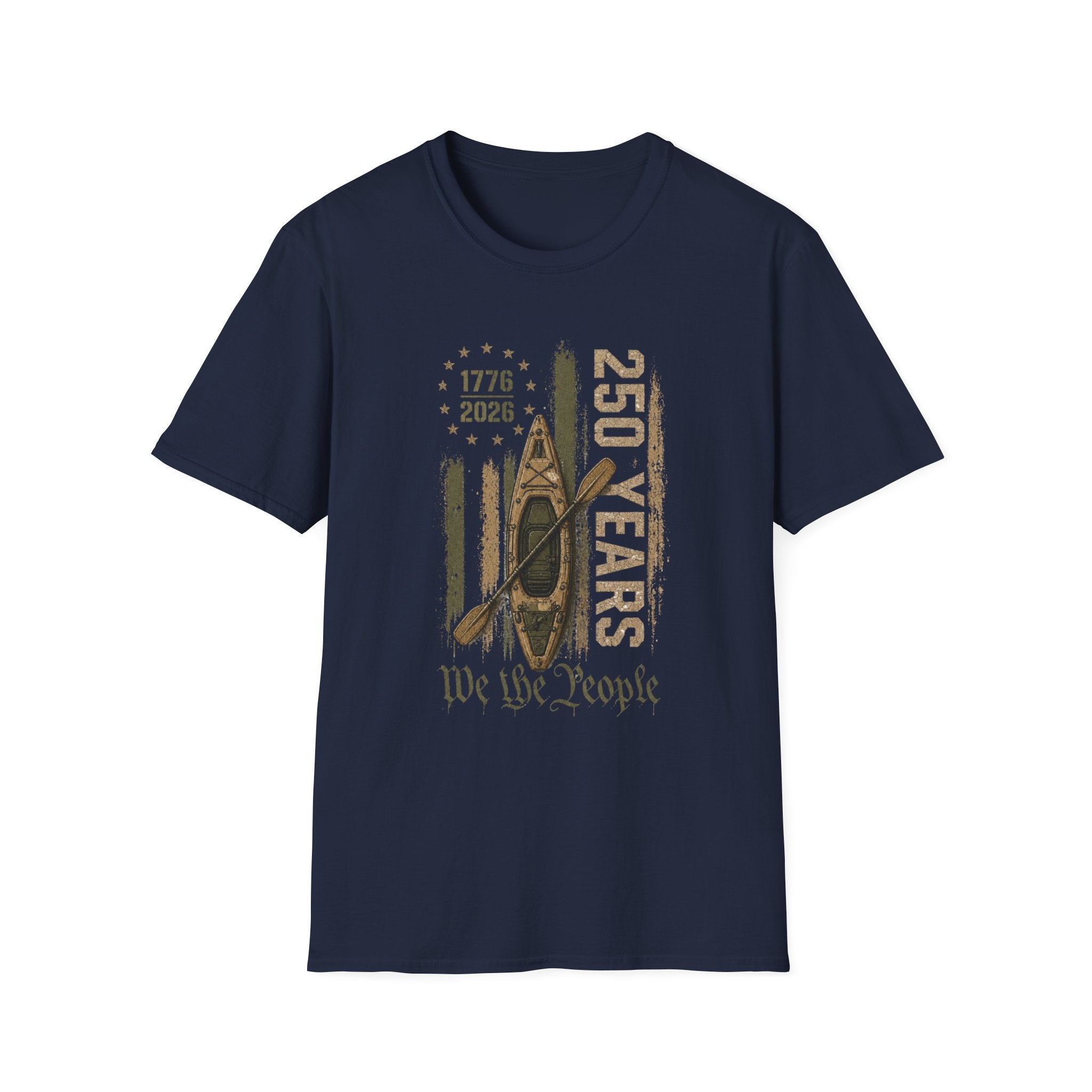 250 Years “We the People” 1776–2026 Patriotic Canoe Graphic