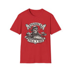 Paddle Till I Die T-Shirt — Skull Kayak Paddle Tee for Paddlers & Kayak Lovers