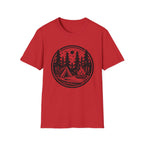 Camping Circle Outdoor Graphic T-Shirt