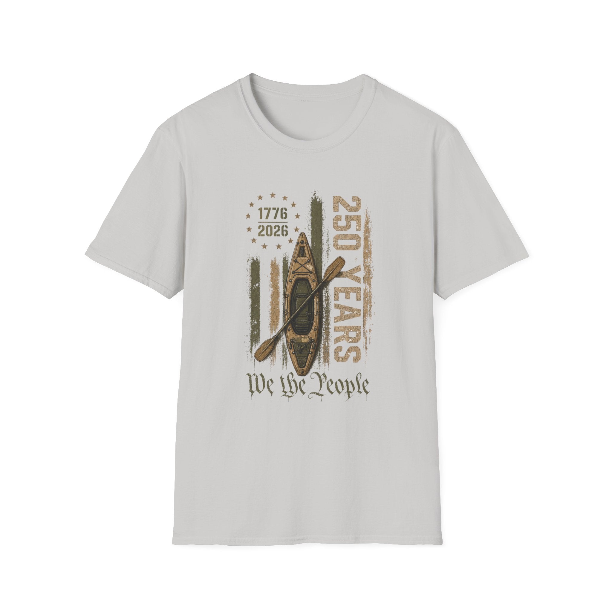 250 Years “We the People” 1776–2026 Patriotic Canoe Graphic