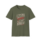 Paddle Like You Stole It T-Shirt — Retro Kayak Graphic Tee