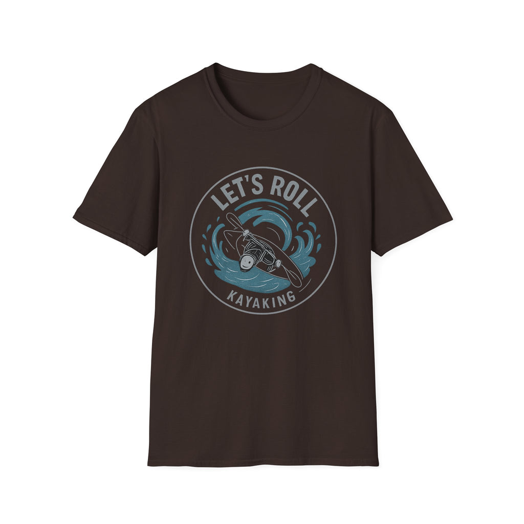 Kayaking T‑Shirt — "Let's Roll" Whitewater Tee