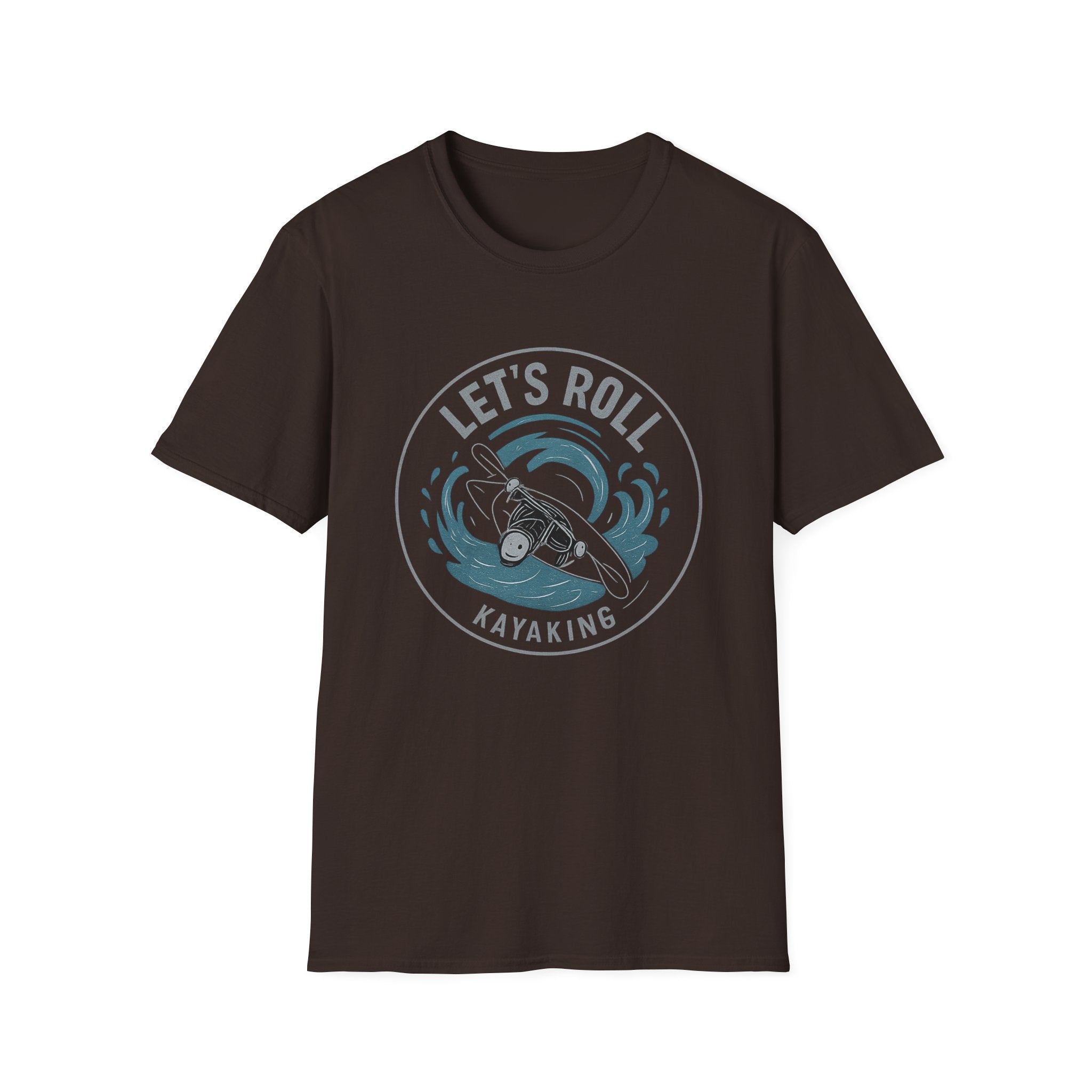 Kayaking T‑Shirt — "Let's Roll" Whitewater Tee