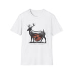 Deer Moon Wilderness T-Shirt — Forest Sunset Nature Graphic Tee