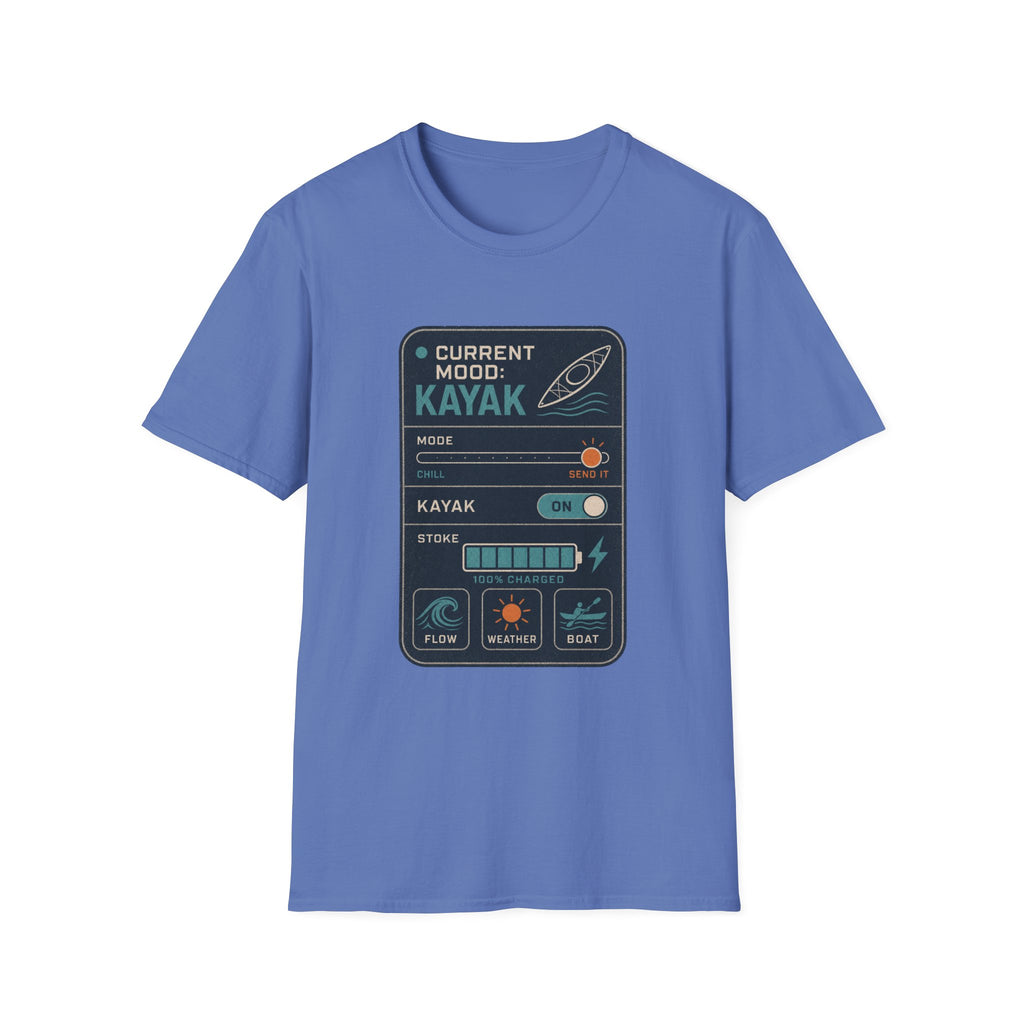 Kayak Mode T‑Shirt – "Current Mood: Kayak" Outdoor Kayaking Tee