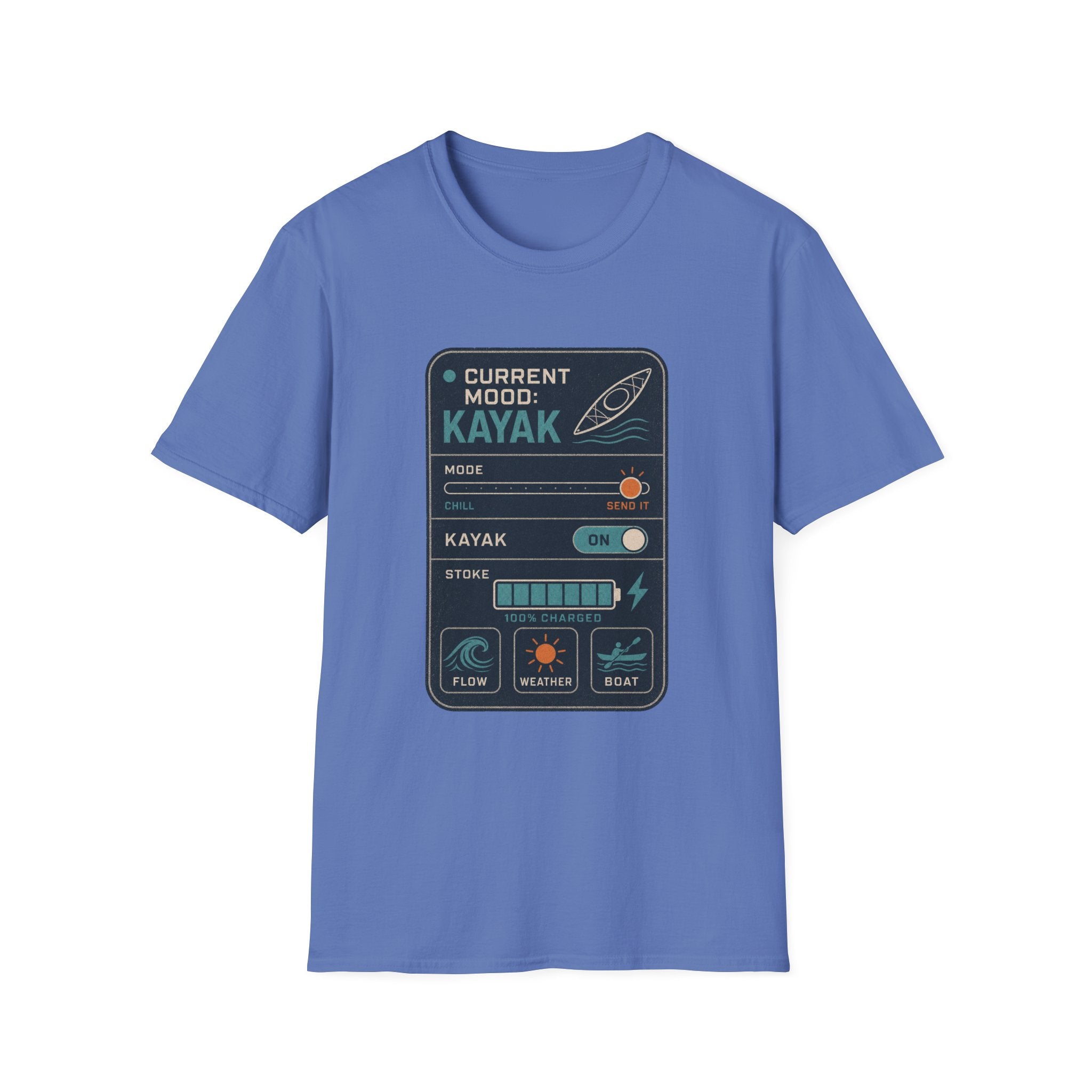 Kayak Mode T‑Shirt – "Current Mood: Kayak" Outdoor Kayaking Tee