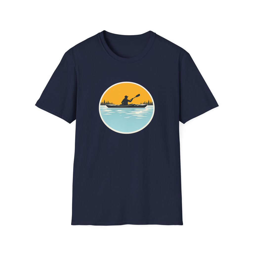Kayaking Sunset T-Shirt — Paddle Silhouette Tee