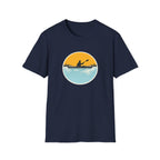 Kayaking Sunset T-Shirt — Paddle Silhouette Tee