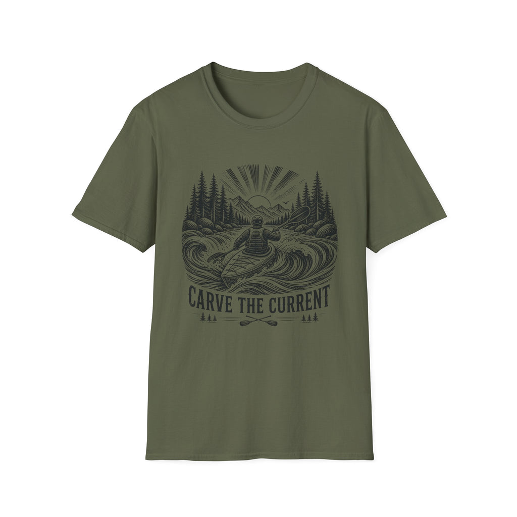 Kayaking T-Shirt — "Carve the Current" Adventure Tee
