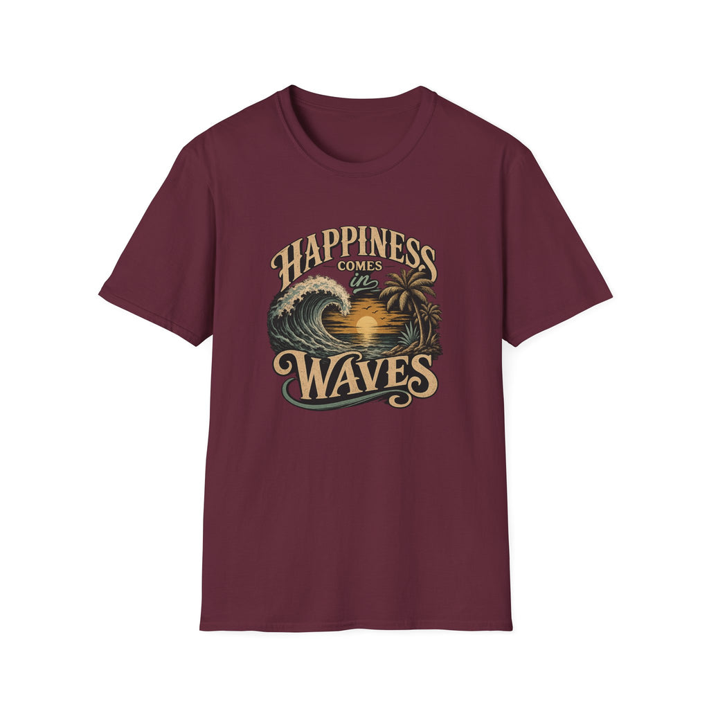 Happiness Comes in Waves Vintage Tee