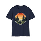 Kayak Sunset Retro T-Shirt
