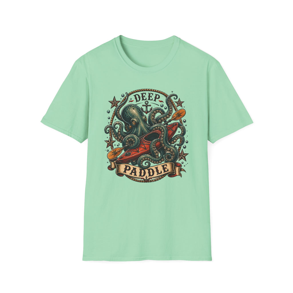 Deep Paddle Octopus kayaking adventure Tee