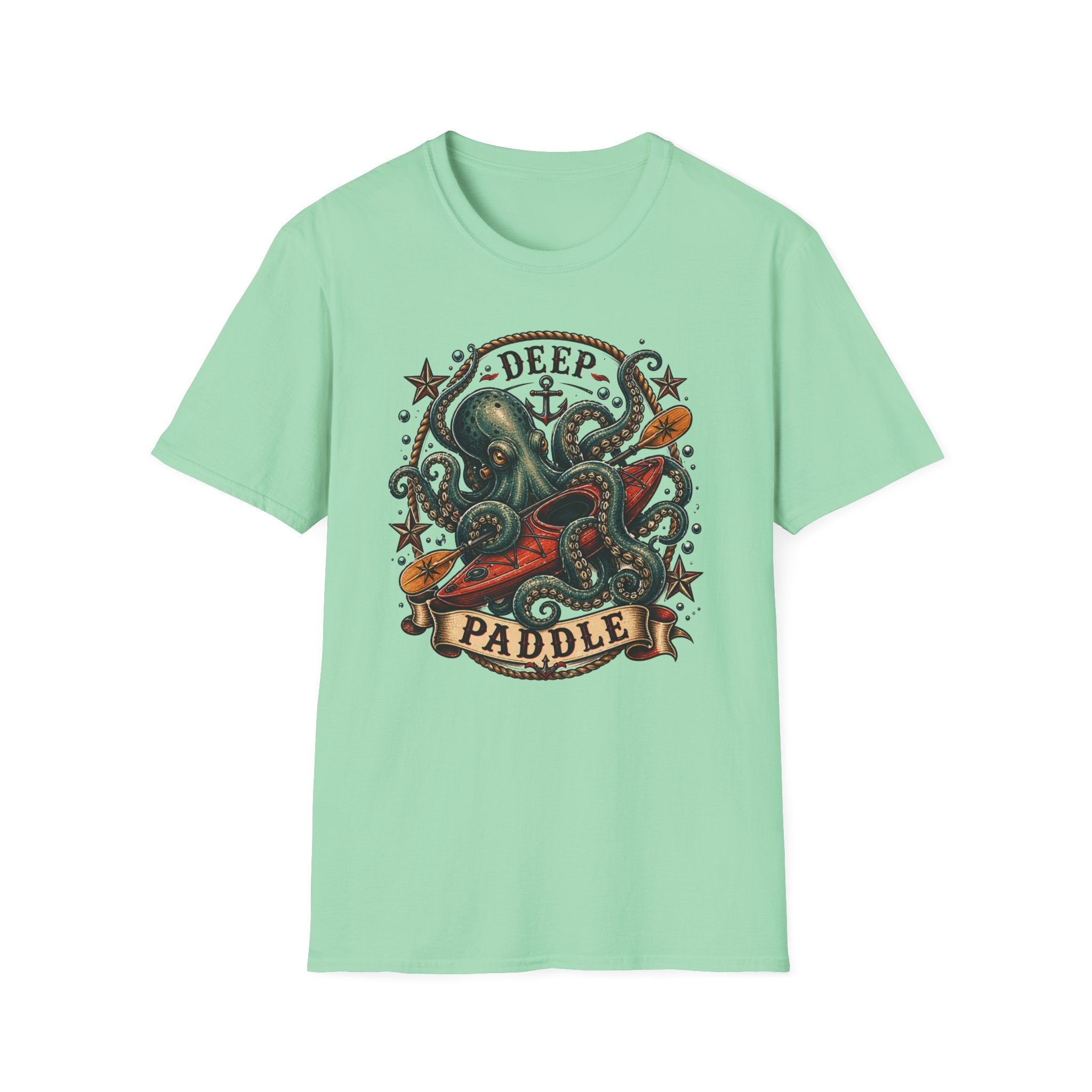 Deep Paddle Octopus kayaking adventure Tee