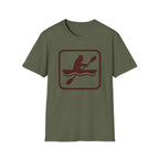 Kayaking Icon Retro Pictogram T-Shirt