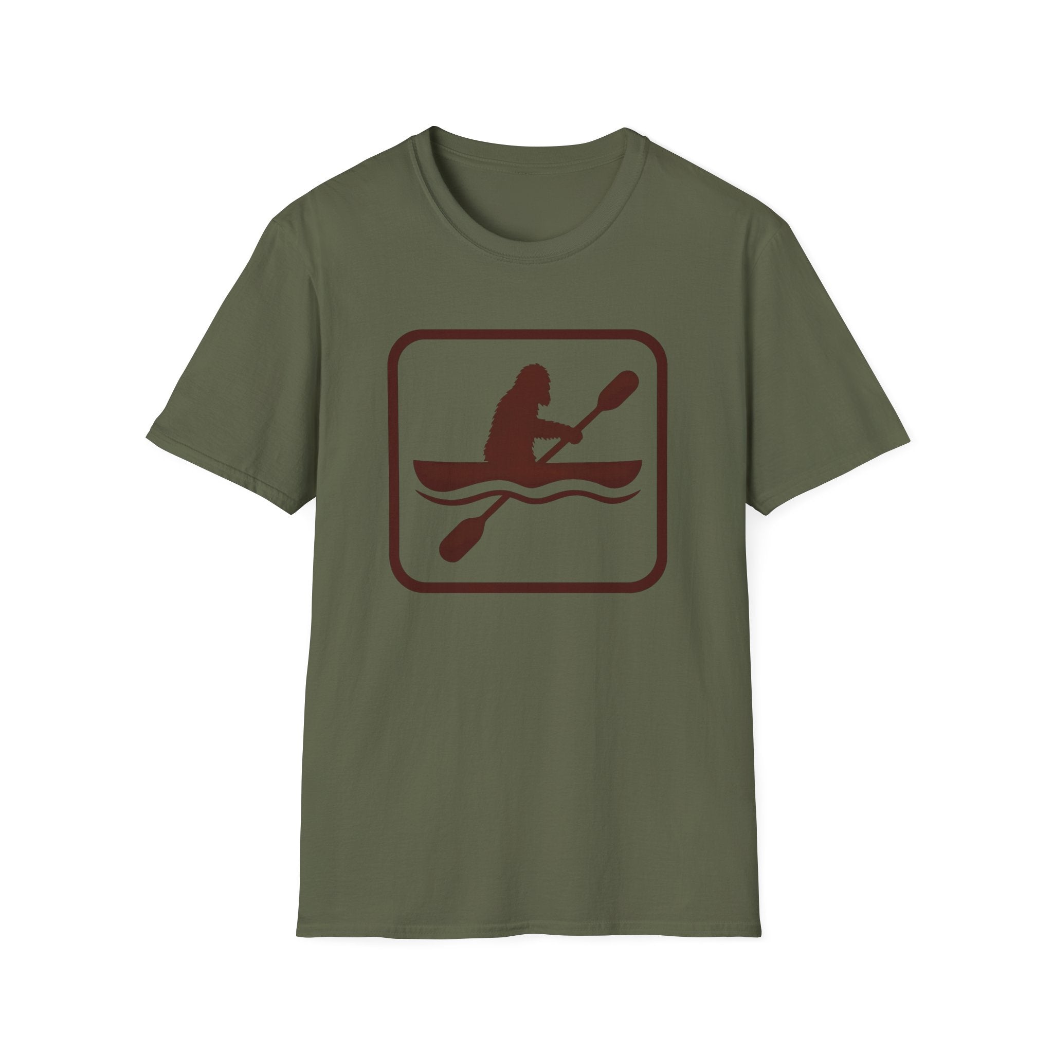 Kayaking Icon Retro Pictogram T-Shirt