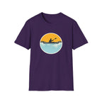 Kayaking Sunset T-Shirt — Paddle Silhouette Tee