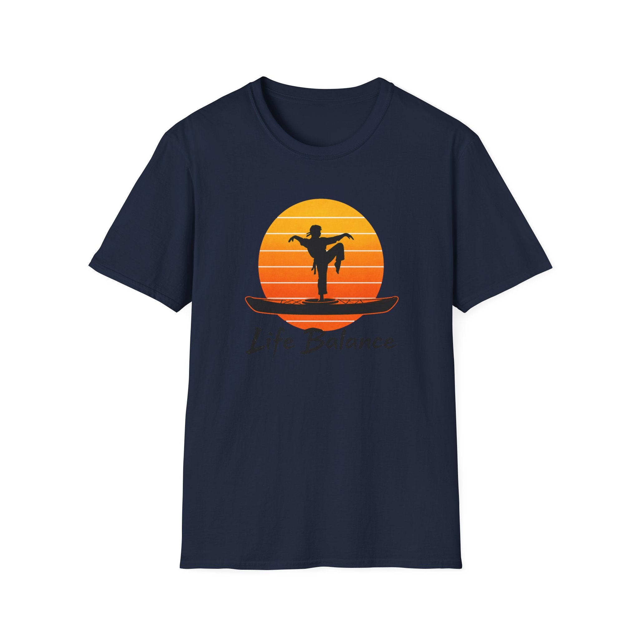 Life Balance Silhouette karate crane pose