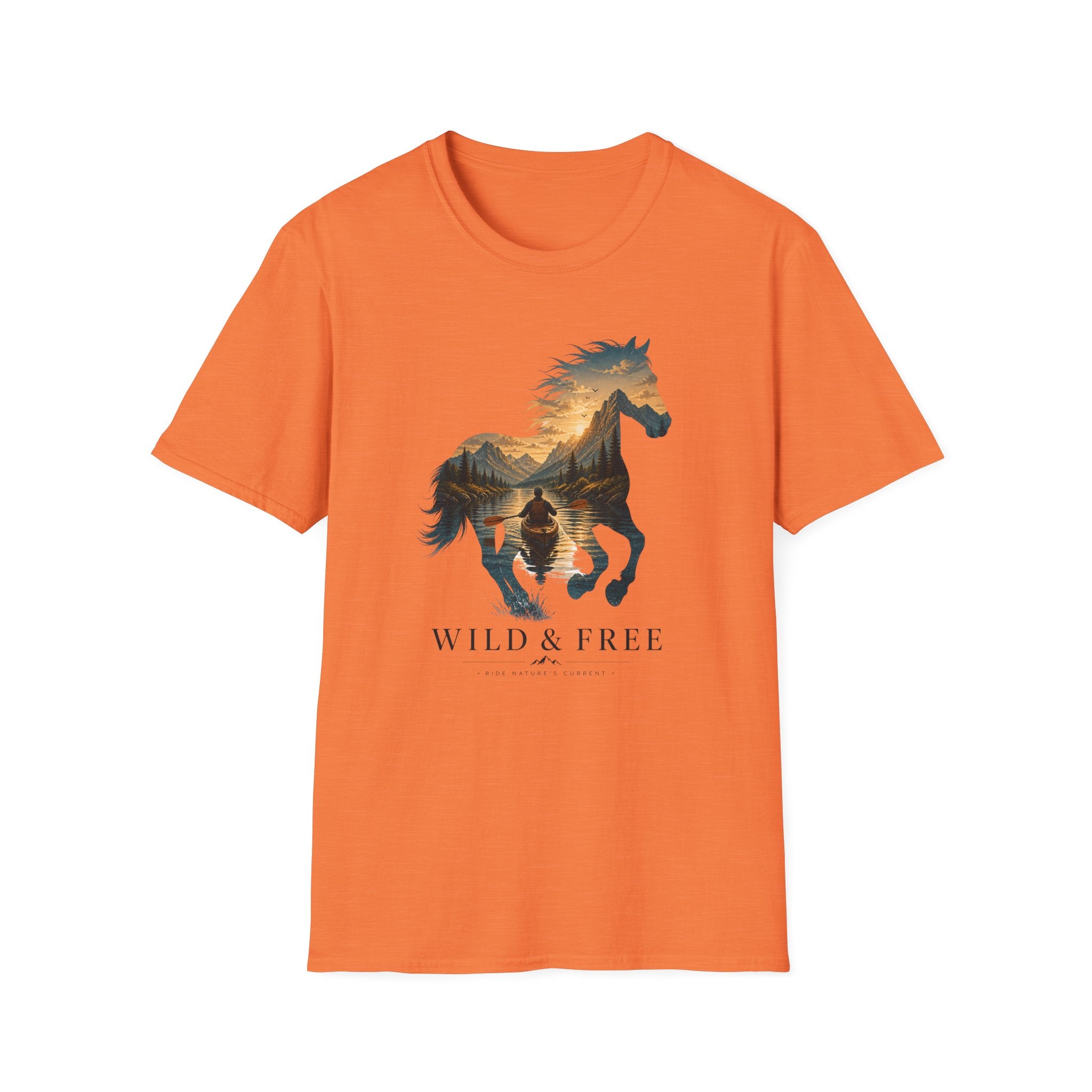 Wild & Free Horse Kayaking T-Shirt