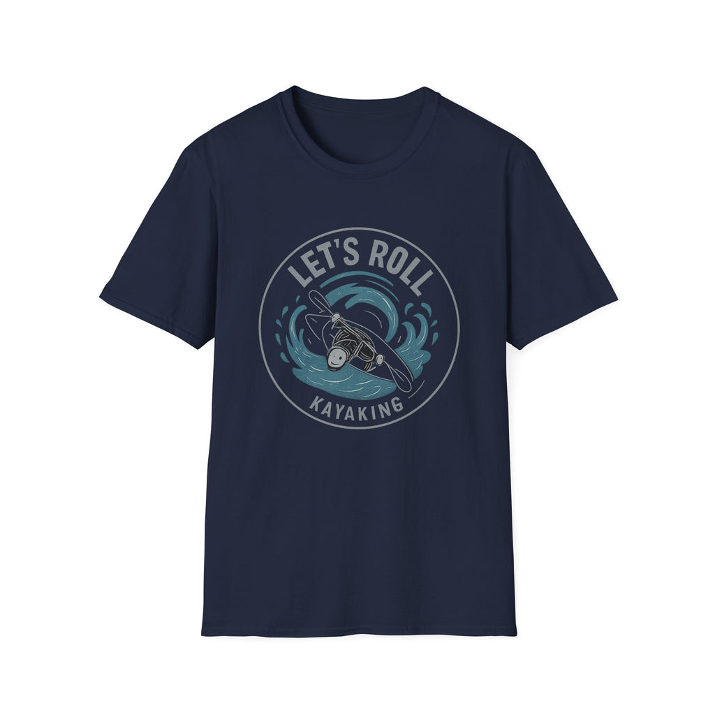 Kayaking T‑Shirt — "Let's Roll" Whitewater Tee