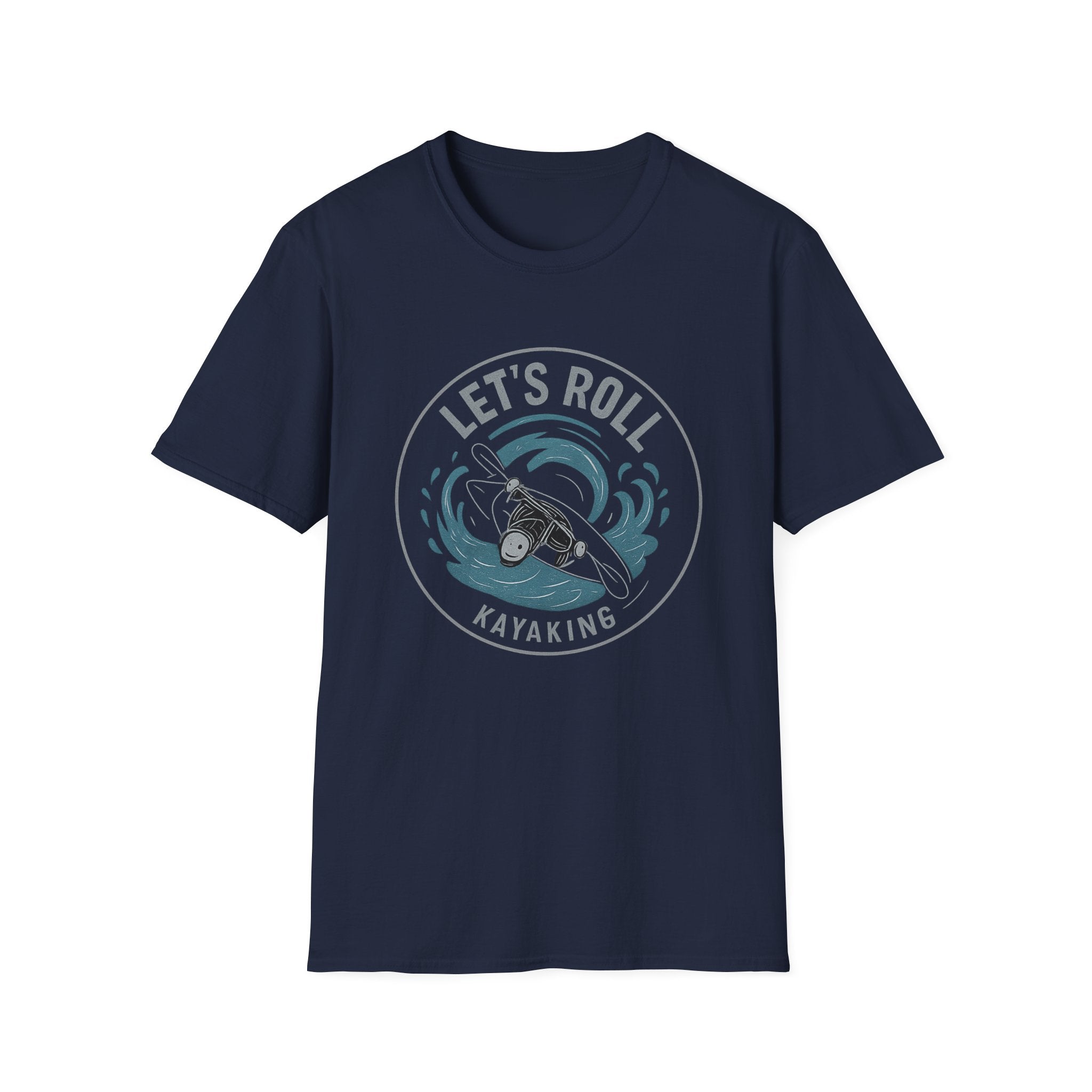 Kayaking T‑Shirt — "Let's Roll" Whitewater Tee