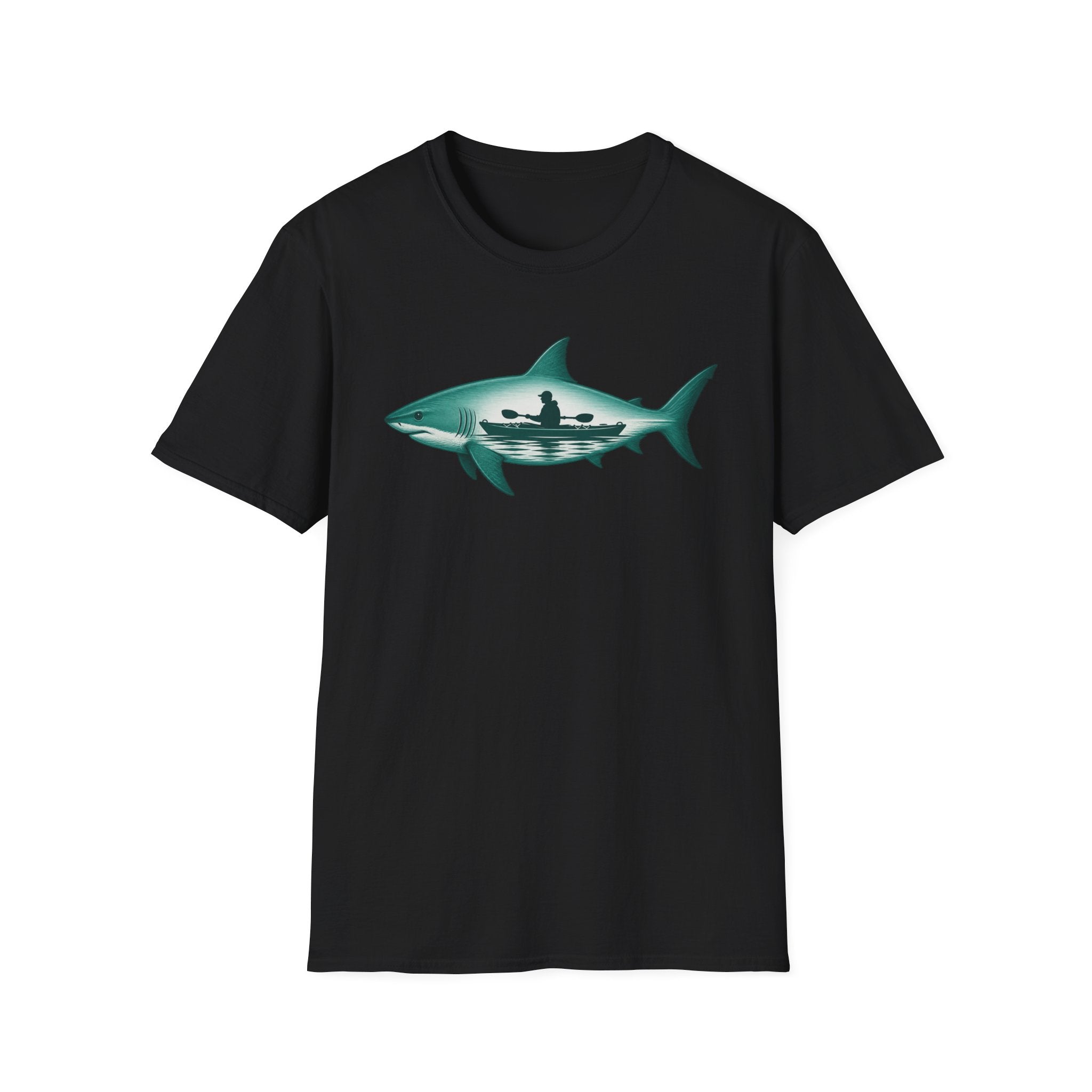 Shark Surf Silhouette T-Shirt — Ocean Kayak Graphic Tee