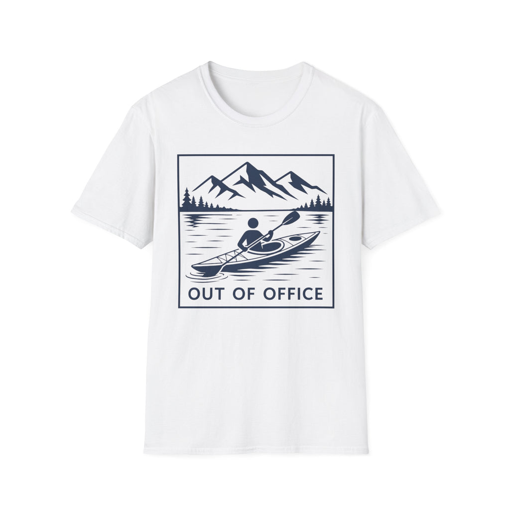 Out Of Office Kayaking T-Shirt — Mountain Lake Adventure Tee