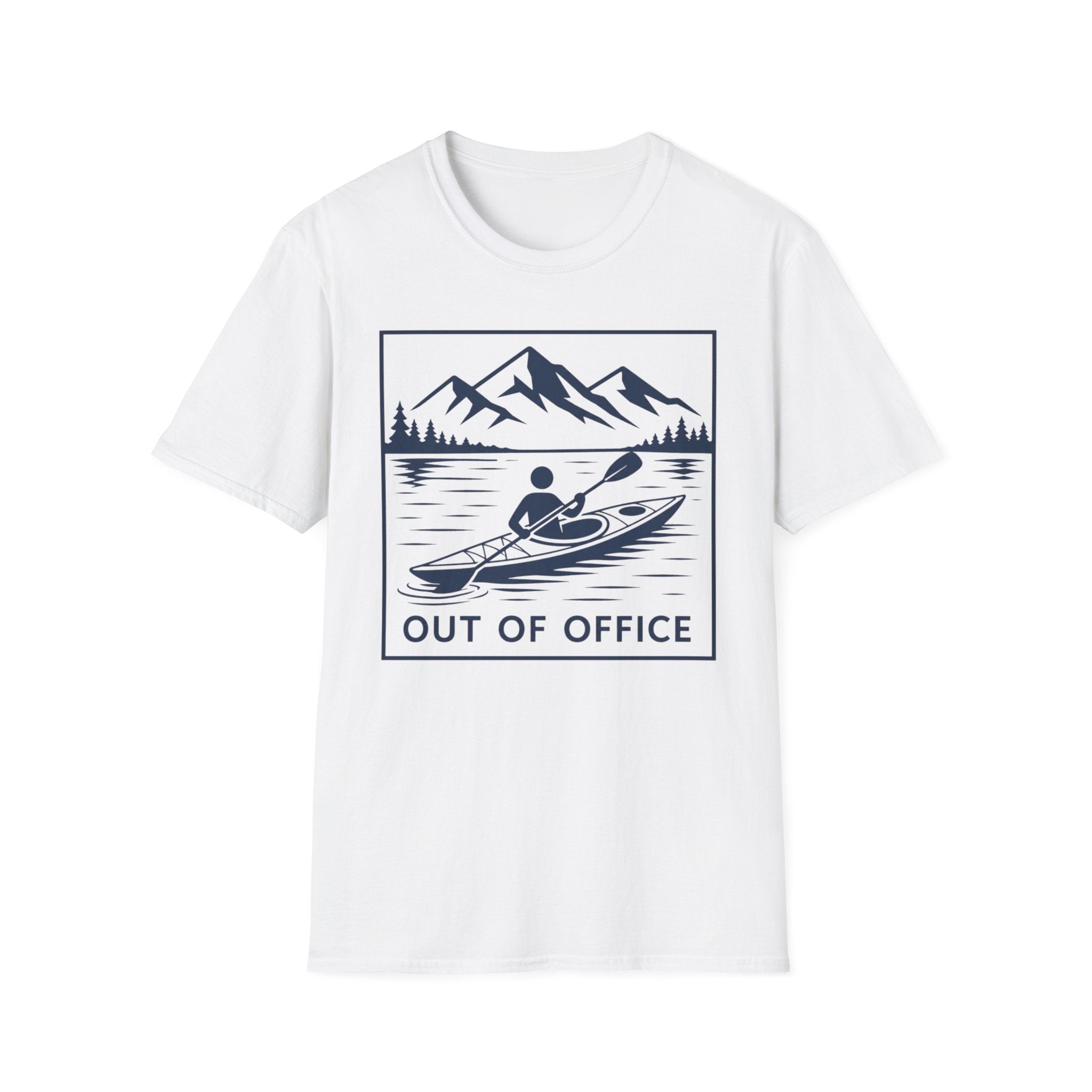 Out Of Office Kayaking T-Shirt — Mountain Lake Adventure Tee