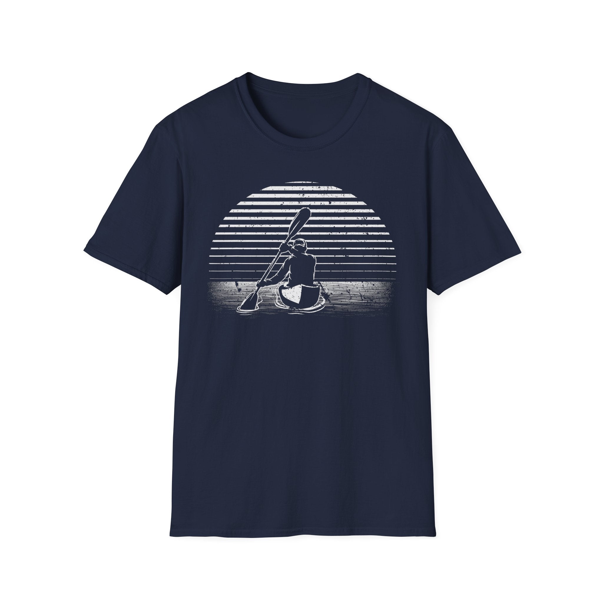 Kayak Sunset T-Shirt — Retro Design