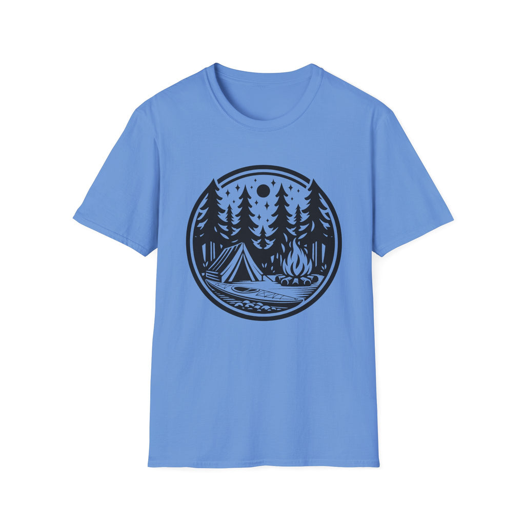 Camping Circle Outdoor Graphic T-Shirt