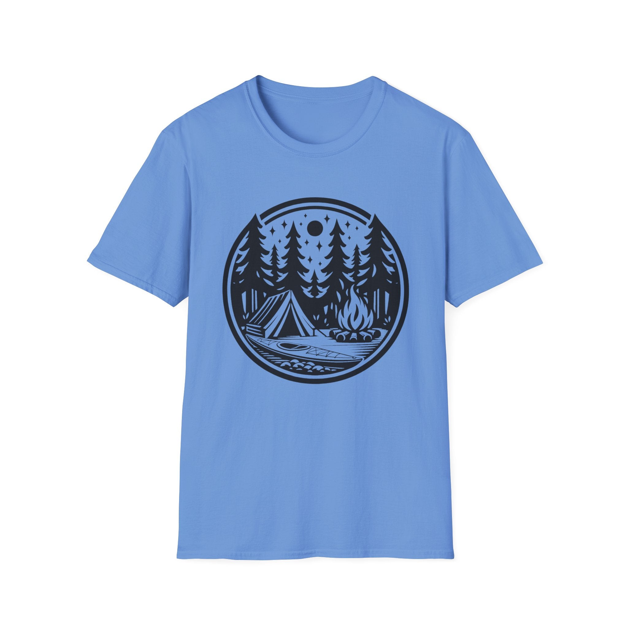 Camping Circle Outdoor Graphic T-Shirt