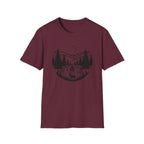 Mountain River Scene with Deer T-Shirt