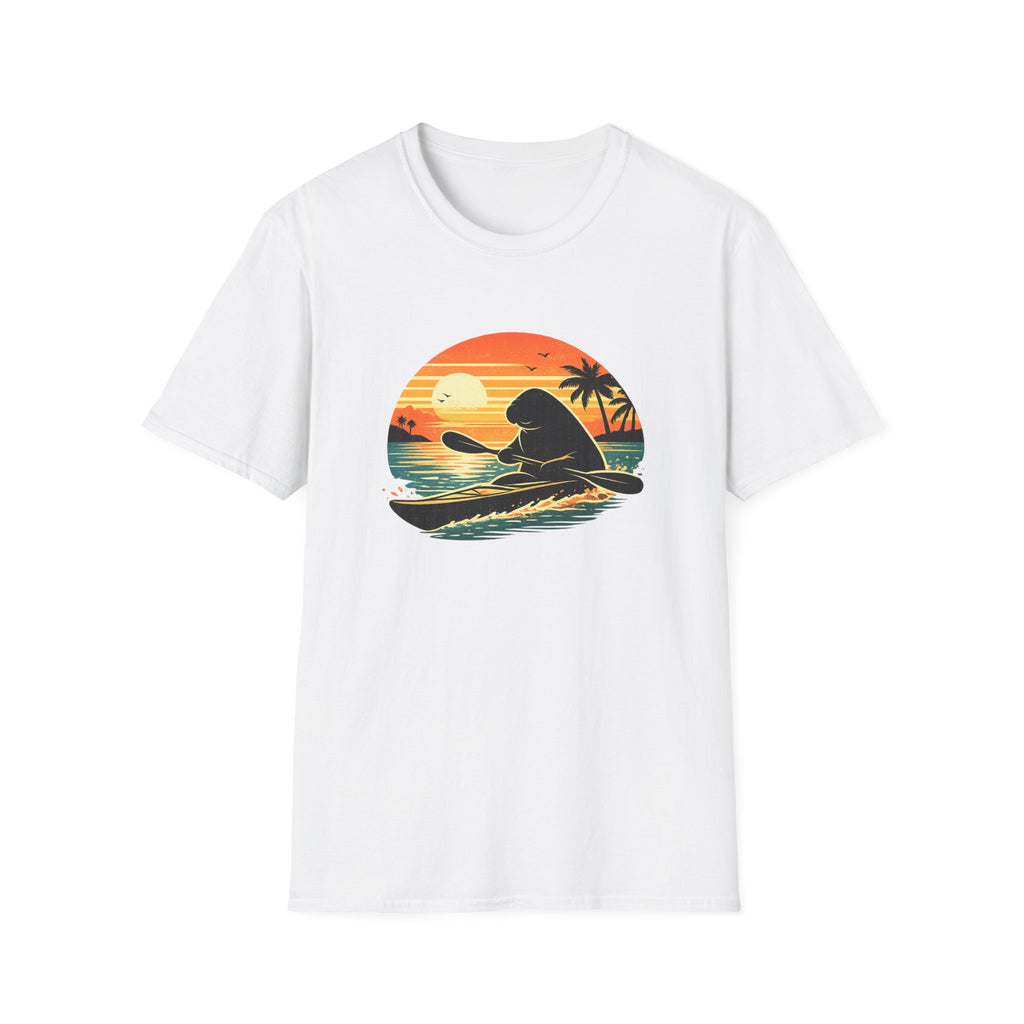 Kayaking Manatee Sunset T-Shirt