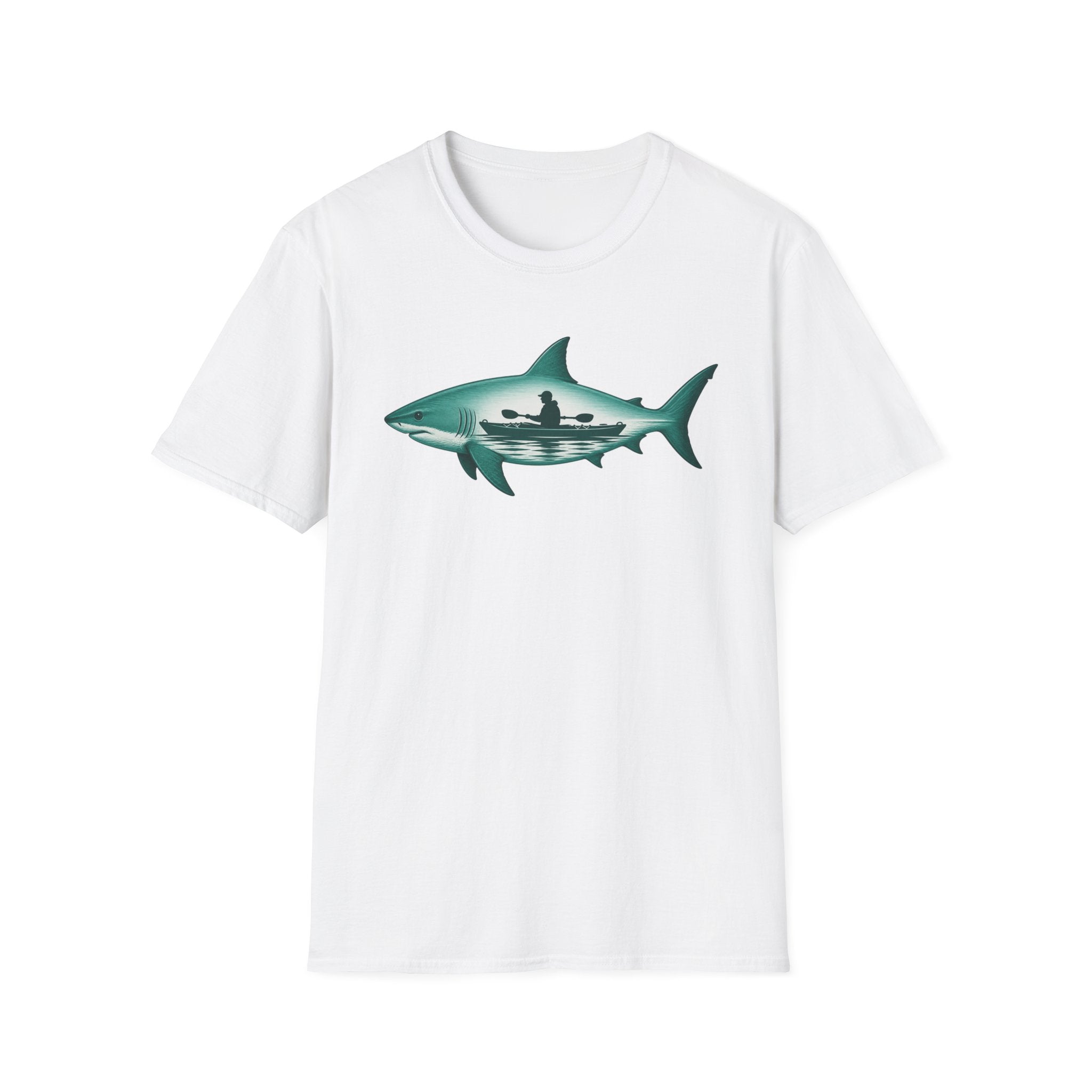 Shark Surf Silhouette T-Shirt — Ocean Kayak Graphic Tee